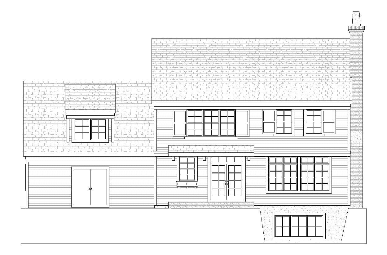 Alexander - Colonial House Floor Plan - SketchPad House Plans