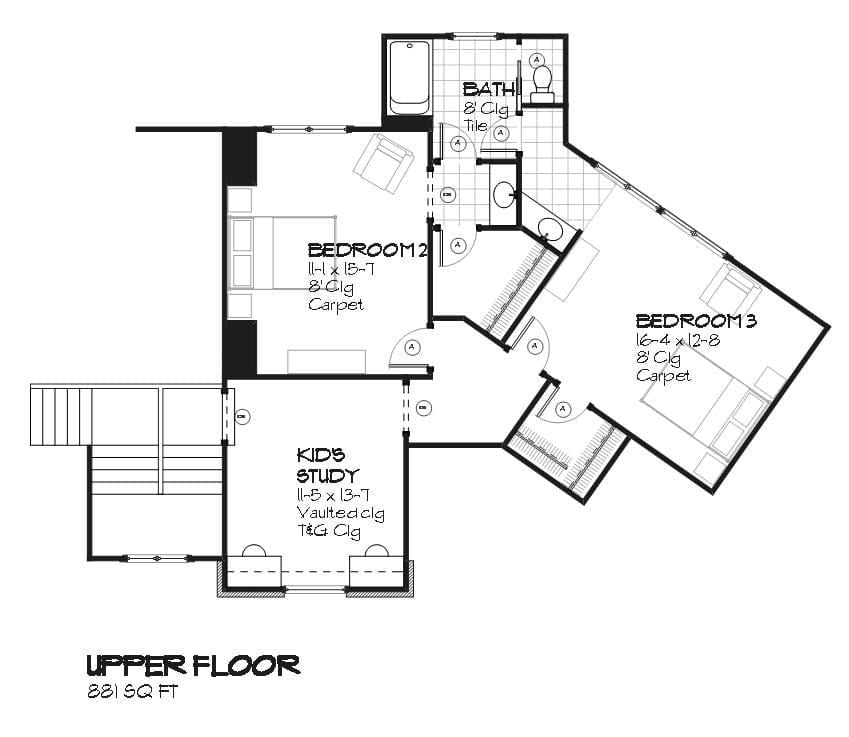 Briarwood - Home Design and Floor Plan - SketchPad House Plans