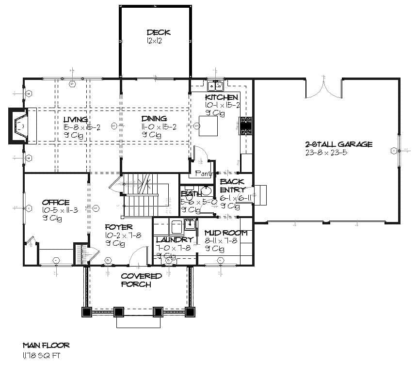 Evergreen - Home Design and Floor Plan - SketchPad House Plans