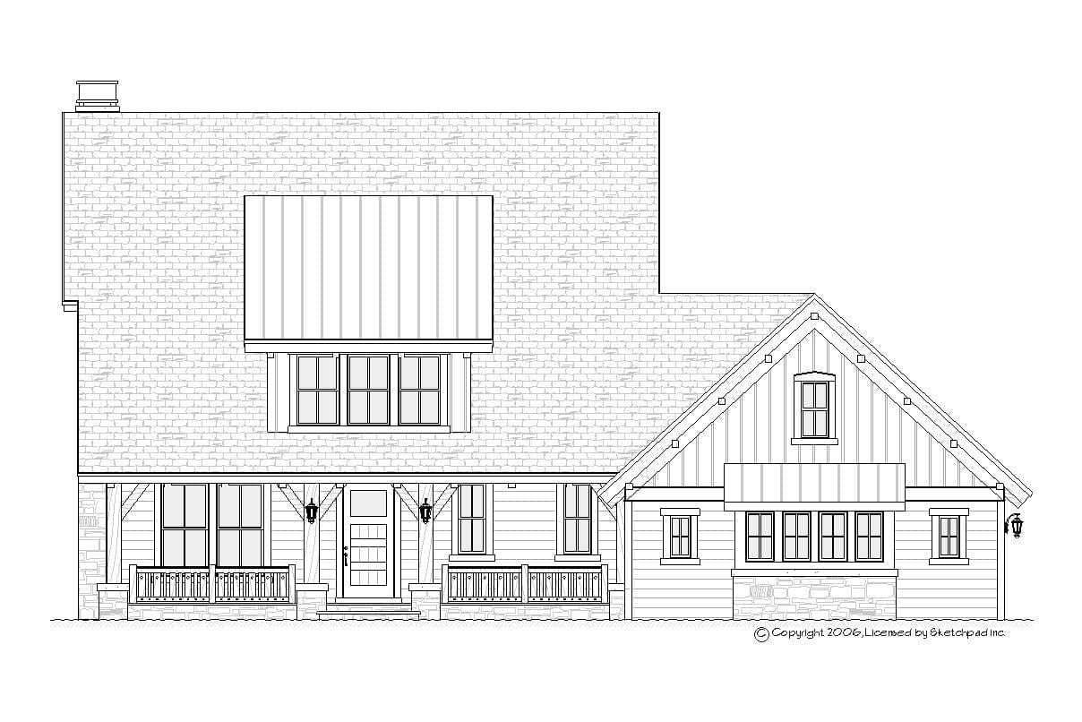 Alpine - Craftsman House Floor Plan - SketchPad House Plans
