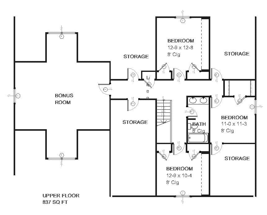 Giddings - Home Design and Floor Plan - SketchPad House Plans