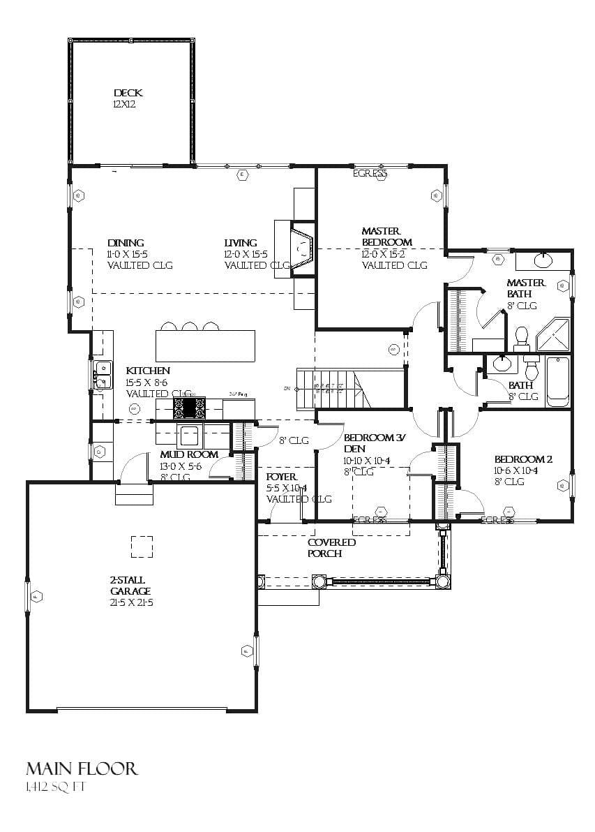 Jasper - Home Design and Floor Plan - SketchPad House Plans