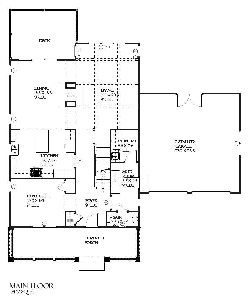 Knight - Home Design and Floor Plan - SketchPad House Plans