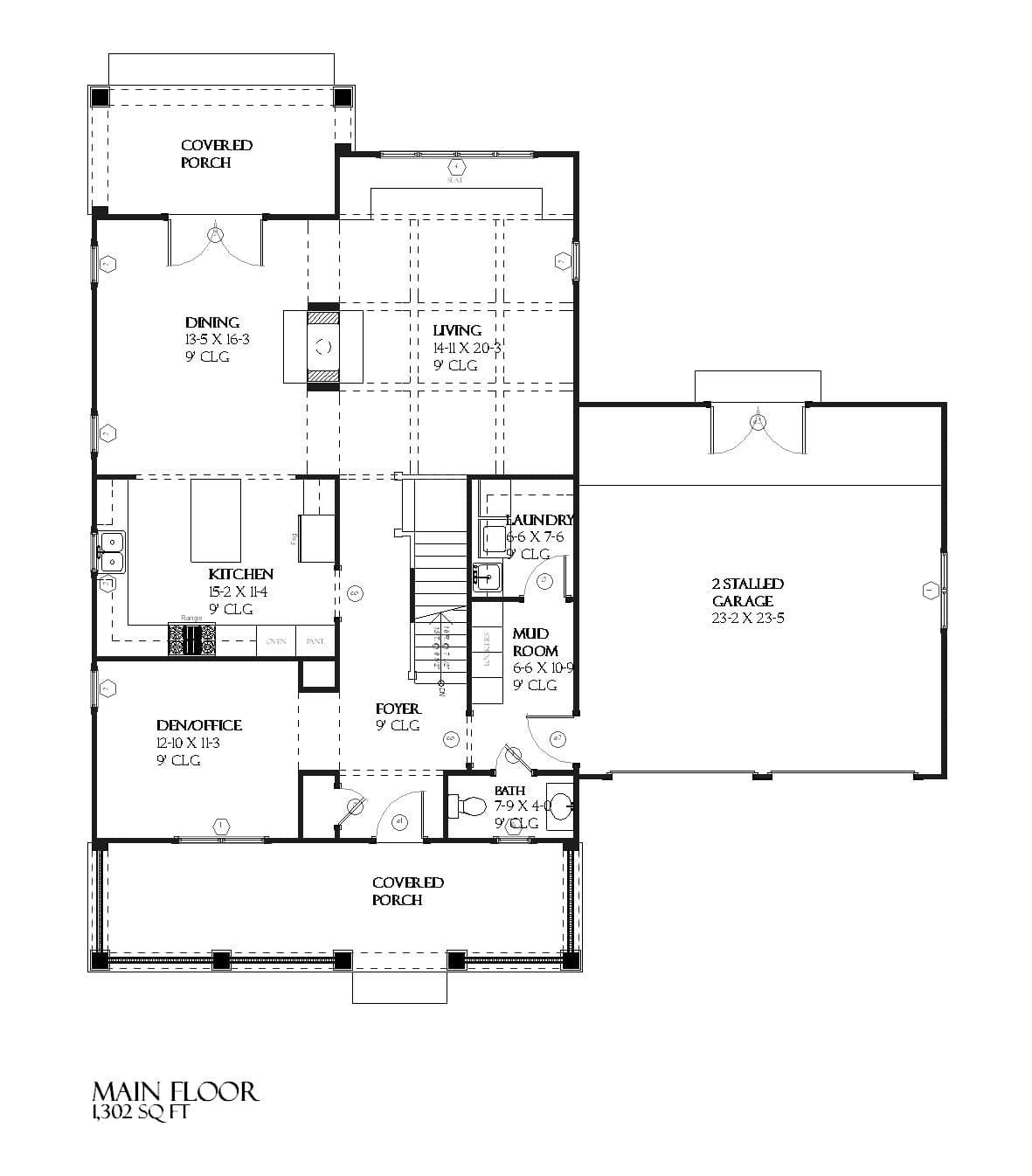Laurel - Home Design and Floor Plan - SketchPad House Plans
