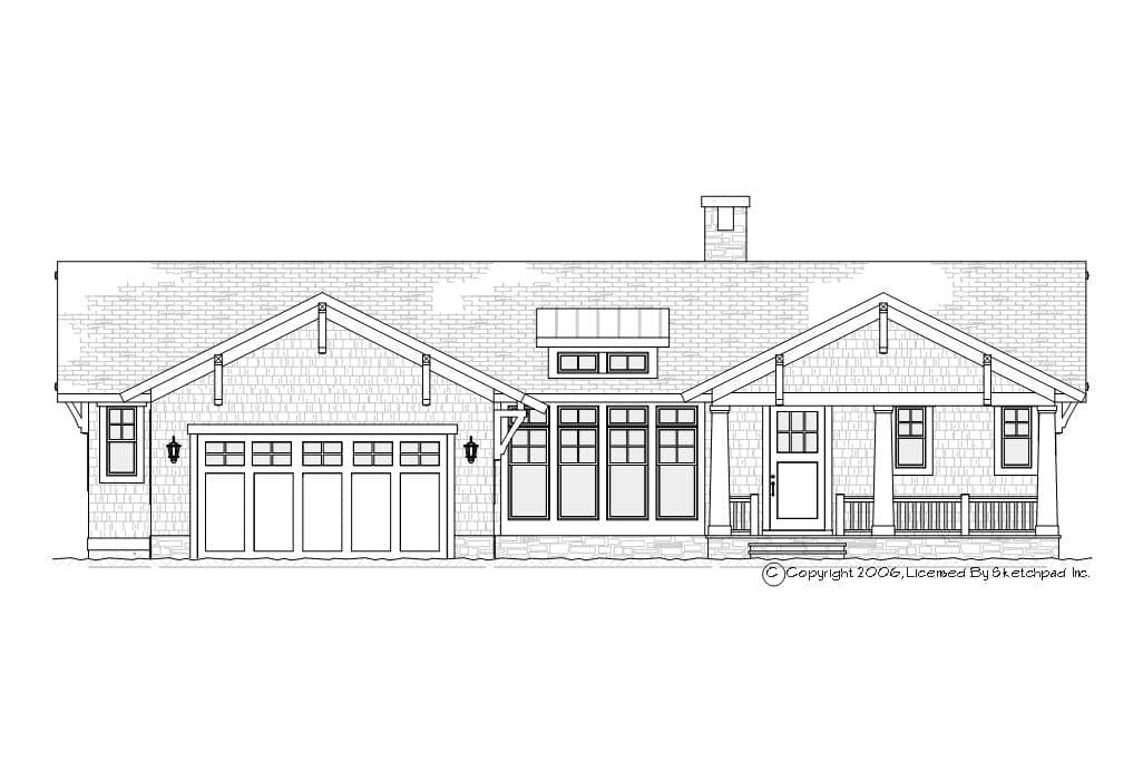Manteo - Home Design and Floor Plan - SketchPad House Plans
