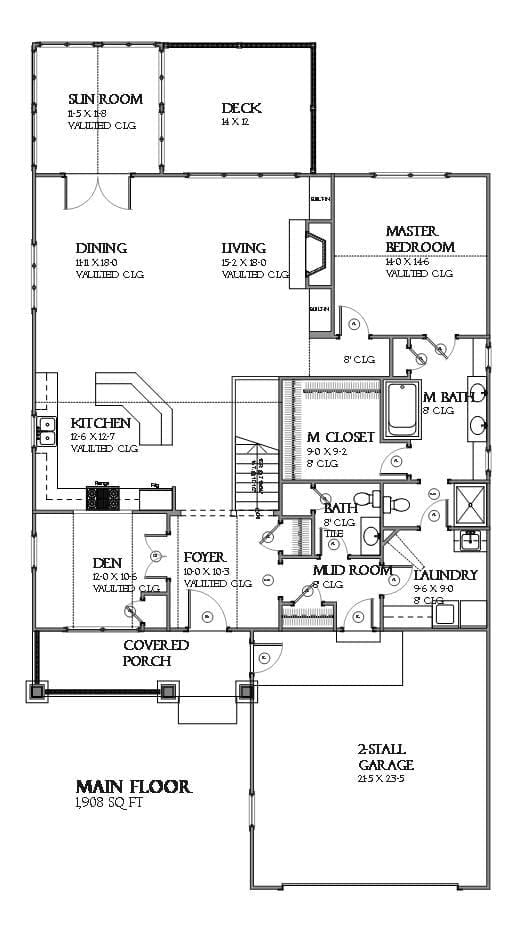 Meadow - Home Design and Floor Plan - SketchPad House Plans