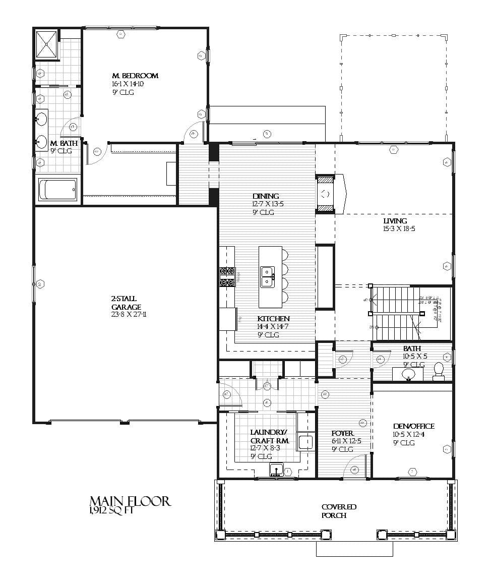 Pinecrest - Home Design and Floor Plan - SketchPad House Plans