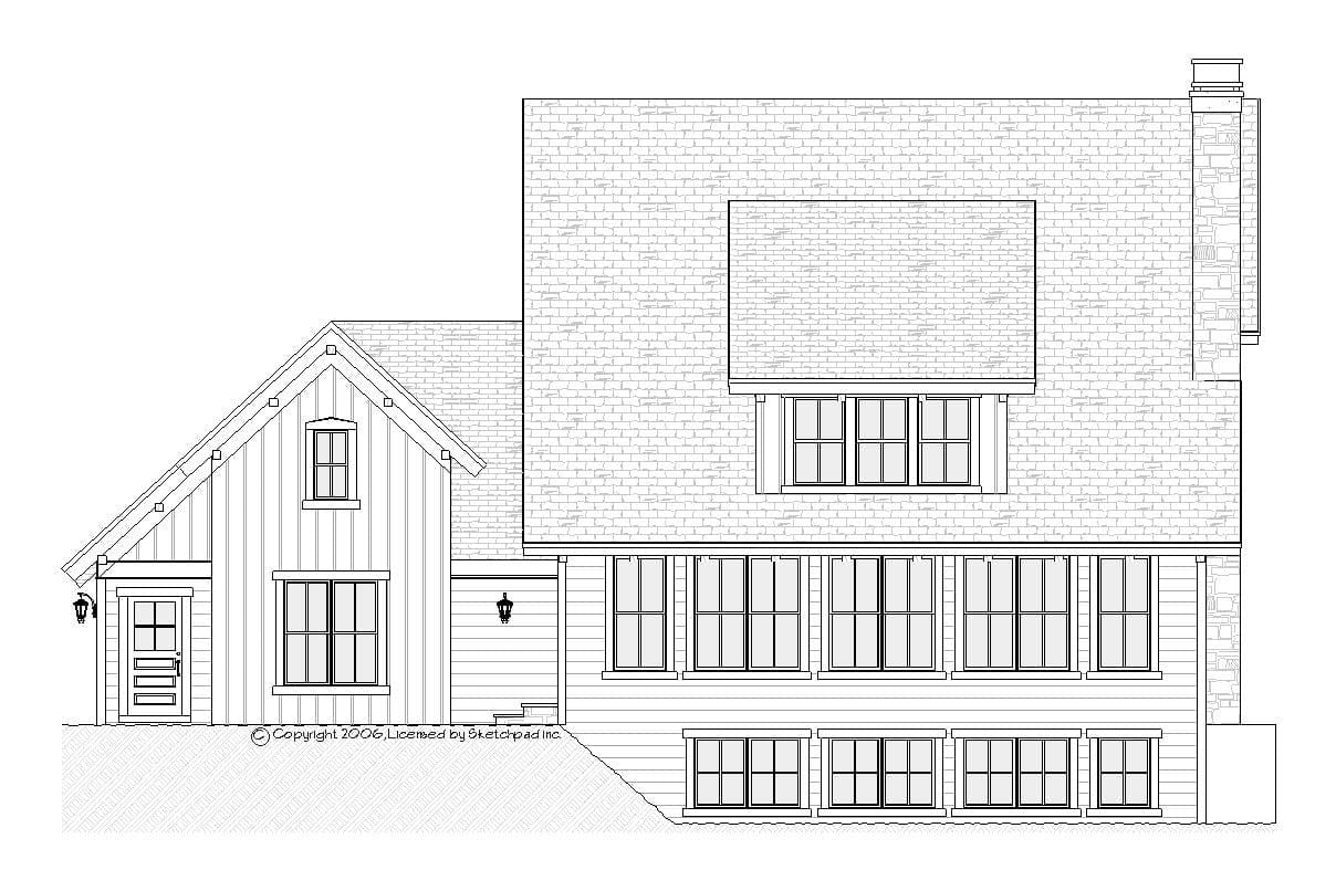 Alpine - Craftsman House Floor Plan - SketchPad House Plans