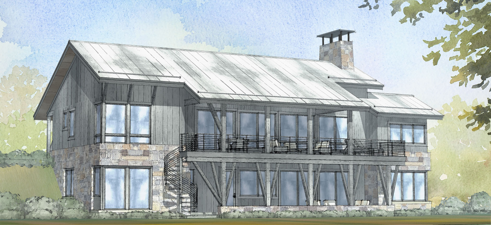 Mountain House Plans | Manitou Home Design | SketchPad House Plans
