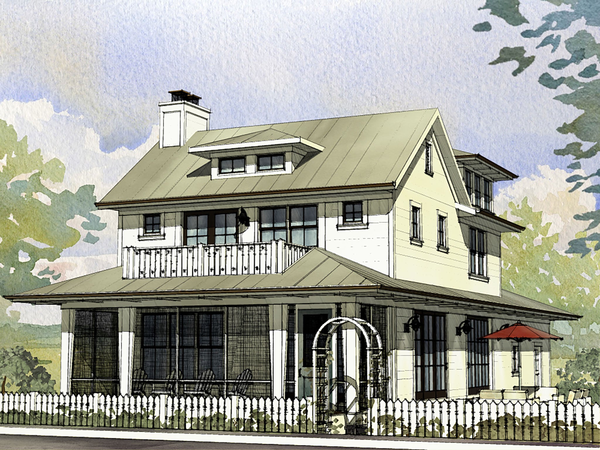 Southern House Plans | Savannah Home Design | SketchPad House Plans