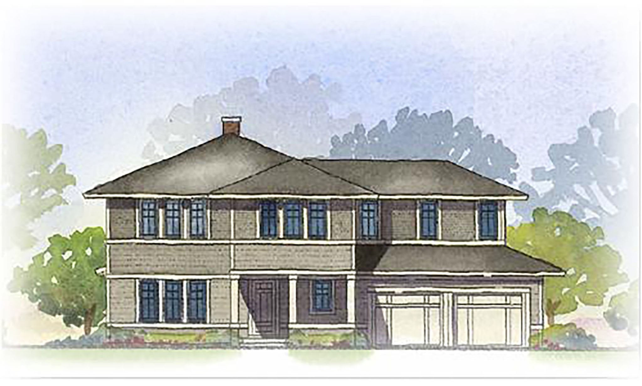 Prairie Style House Plans | Lake Drive Home Design | SketchPad House Plans