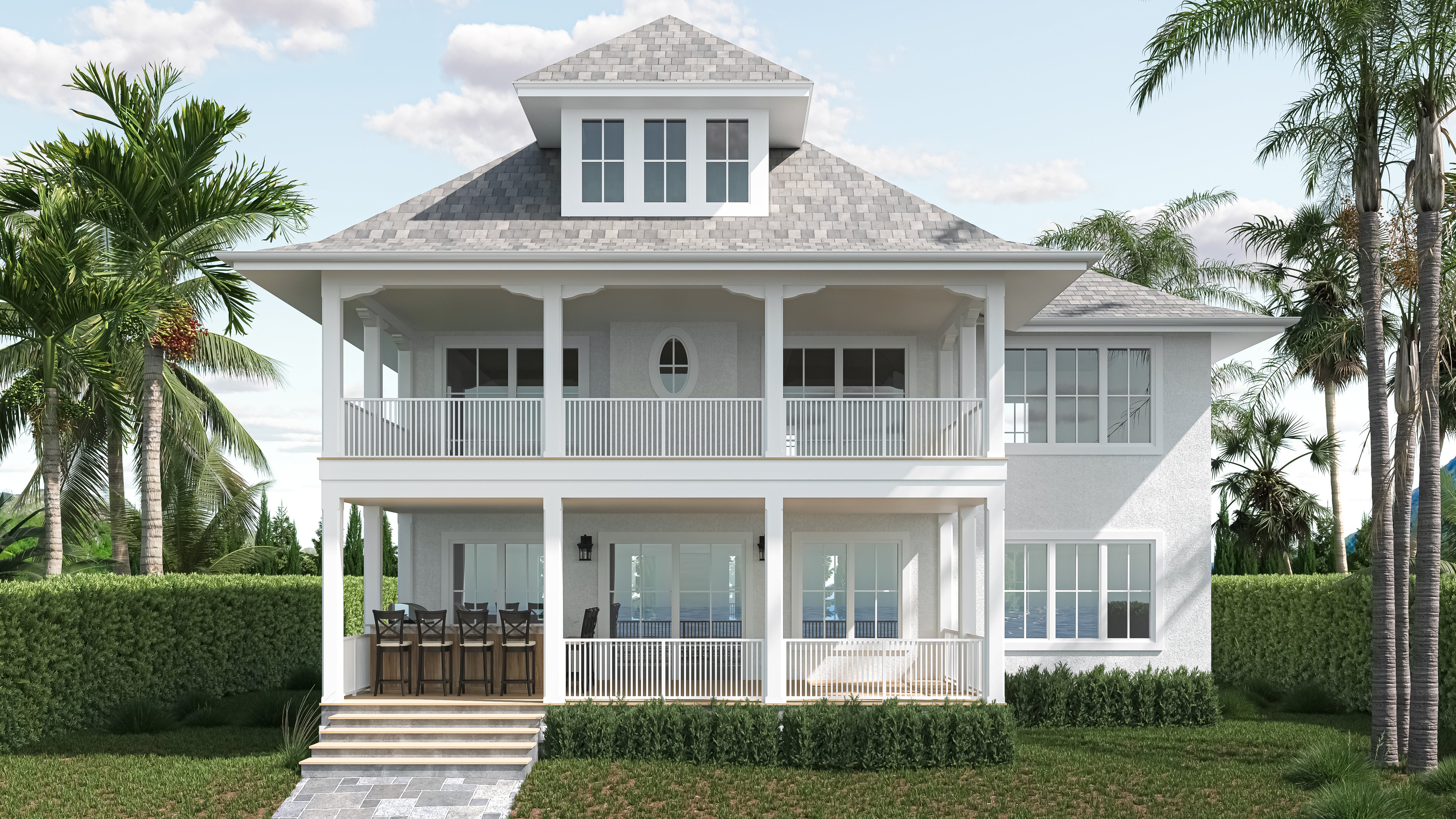 Abaco - Coastal Beach House Plan - SketchPad House Plans