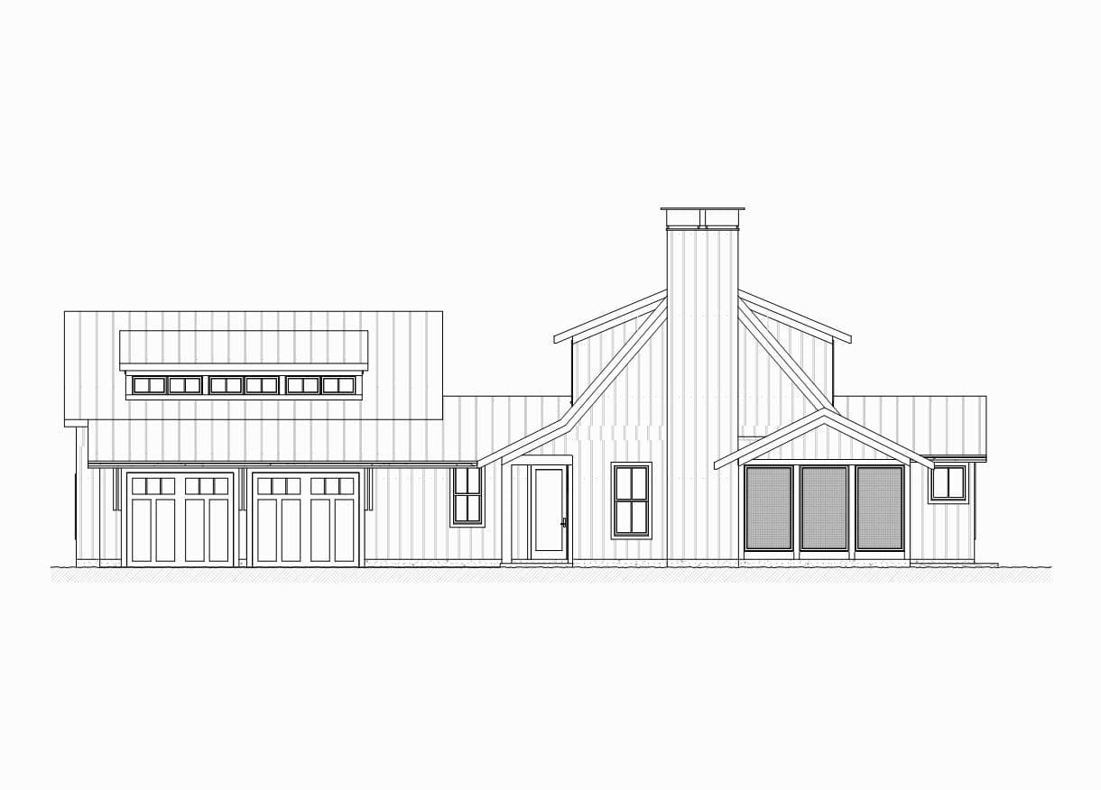 Audobon - Modern Farmhouse Floor Plan - SketchPad House Plans