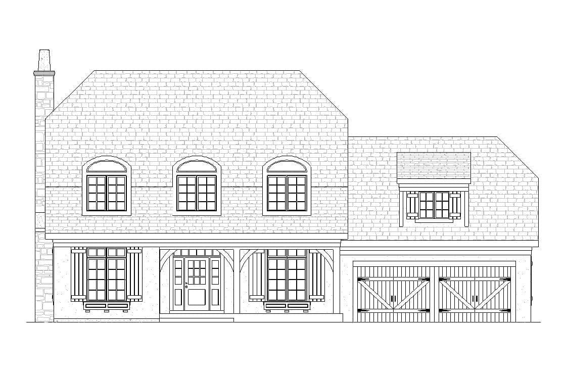 Baxter - European Cottage Floor Plan - SketchPad House Plans