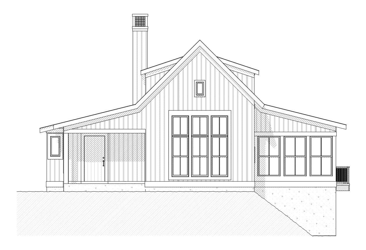 Bayview - Lakhouse Floor Plan - SketchPad House Plans