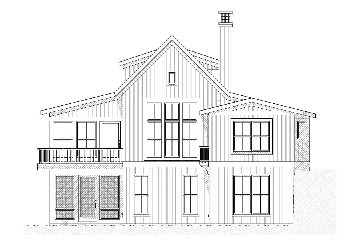 Bayview - Lakhouse Floor Plan - SketchPad House Plans