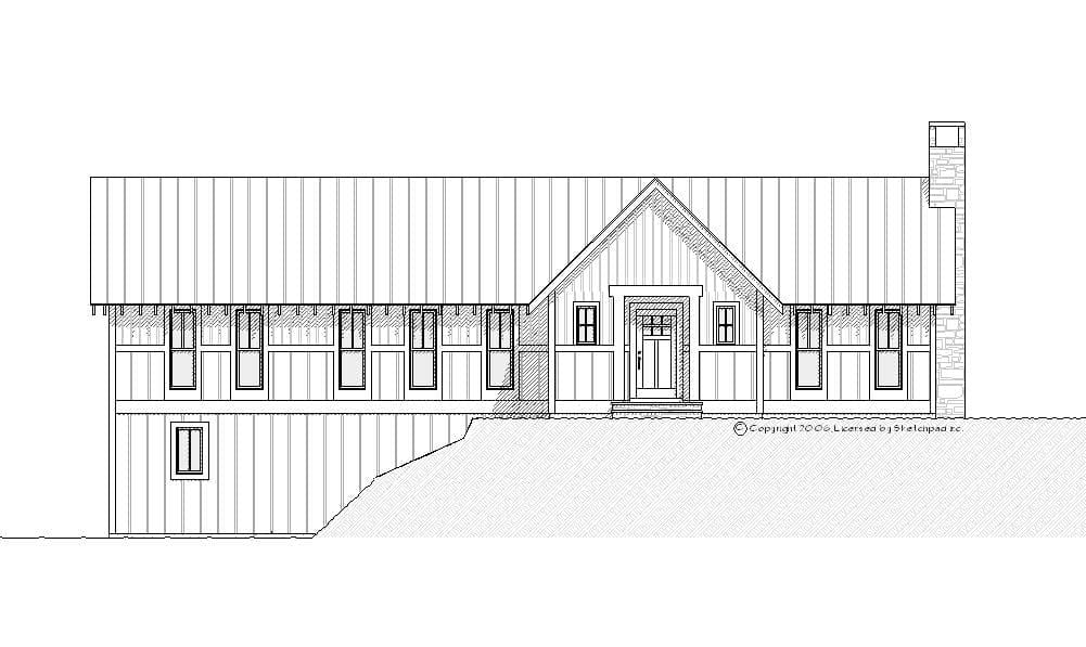 Beechcrest - Craftsman Floor Plan - SketchPad House Plans