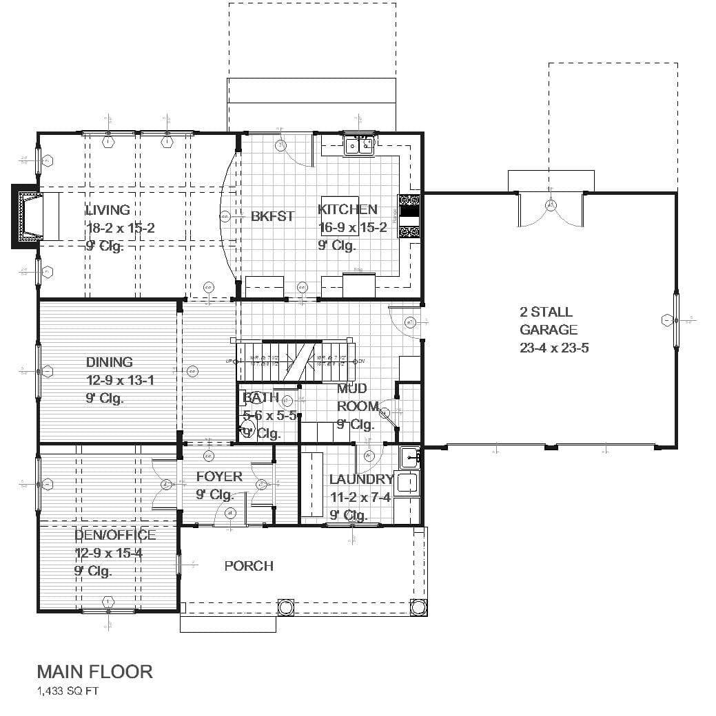 Belvedere - Home Design and Floor Plan - SketchPad House Plans