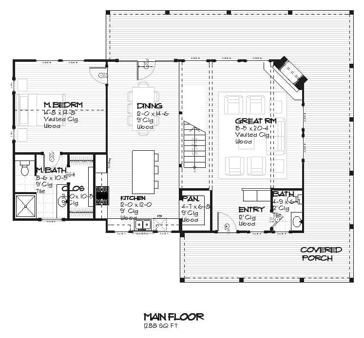 Bluewater - Home Design and Floor Plan - SketchPad House Plans