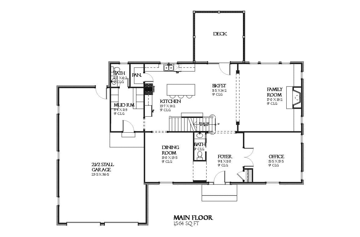 Bonnell - Home Design and Floor Plan - SketchPad House Plans