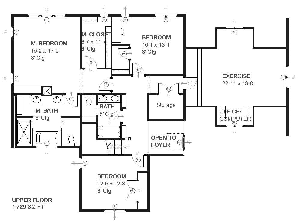 Cadillac - Home Design and Floor Plan - SketchPad House Plans