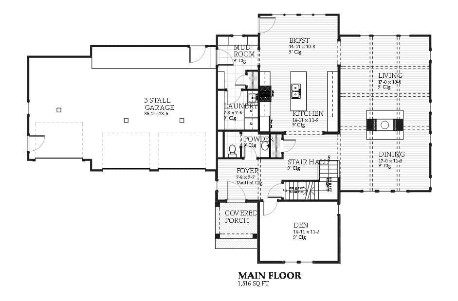 Cascade - Home Design and Floor Plan - SketchPad House Plans