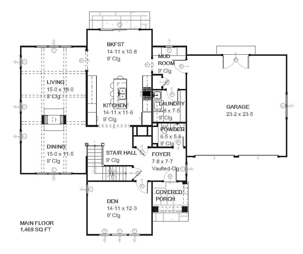 Charles - Home Design and Floor Plan - SketchPad House Plans