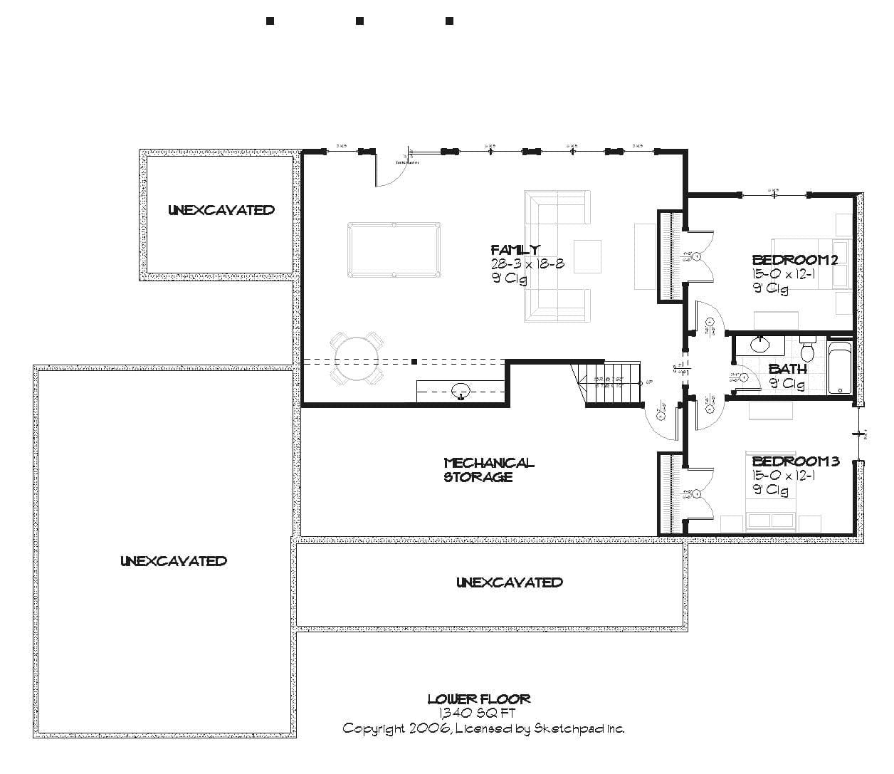 Copperwood - Home Design and Floor Plan - SketchPad House Plans