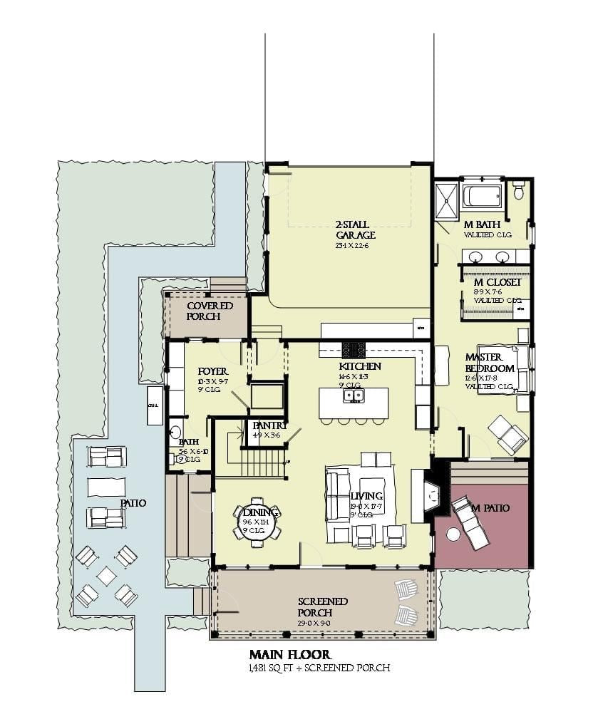 Coral - Home Design and Floor Plan - SketchPad House Plans