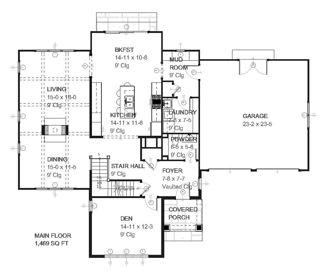 Croswell - Home Design and Floor Plan - SketchPad House Plans