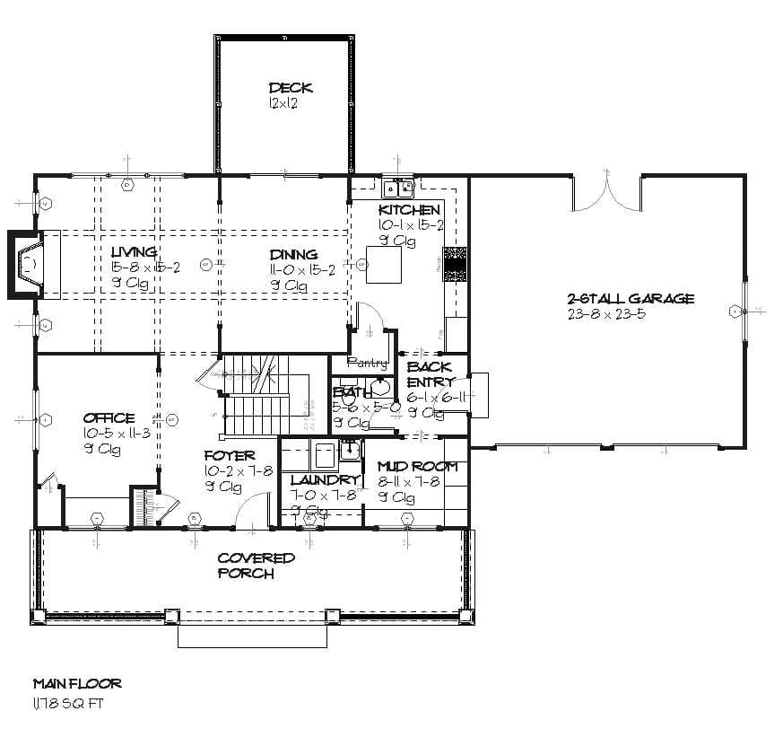 Diamond - Home Design and Floor Plan - SketchPad House Plans