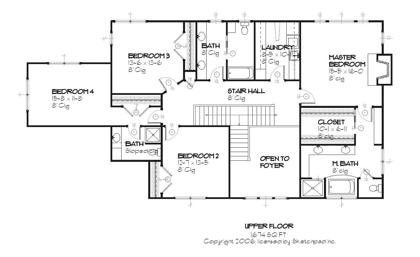 Dover - Home Design and Floor Plan - SketchPad House Plans