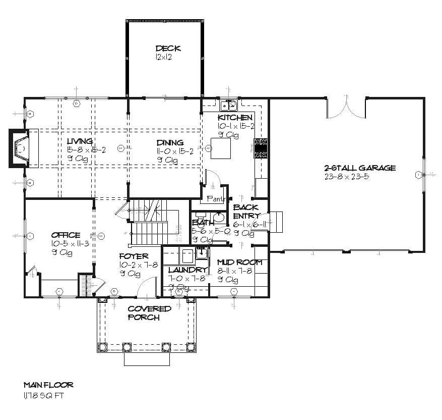 Eastlawn - Home Design and Floor Plan - SketchPad House Plans