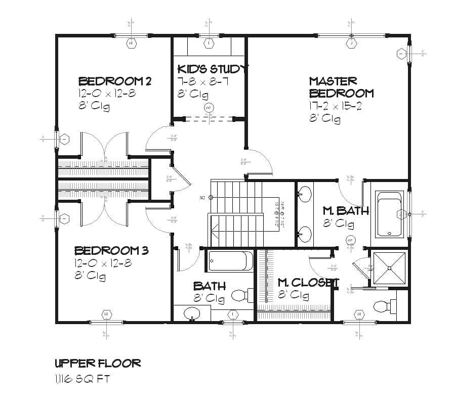 Eastlawn - Home Design and Floor Plan - SketchPad House Plans