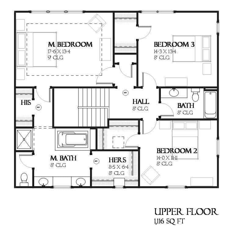 Elmwood - Home Design and Floor Plan - SketchPad House Plans