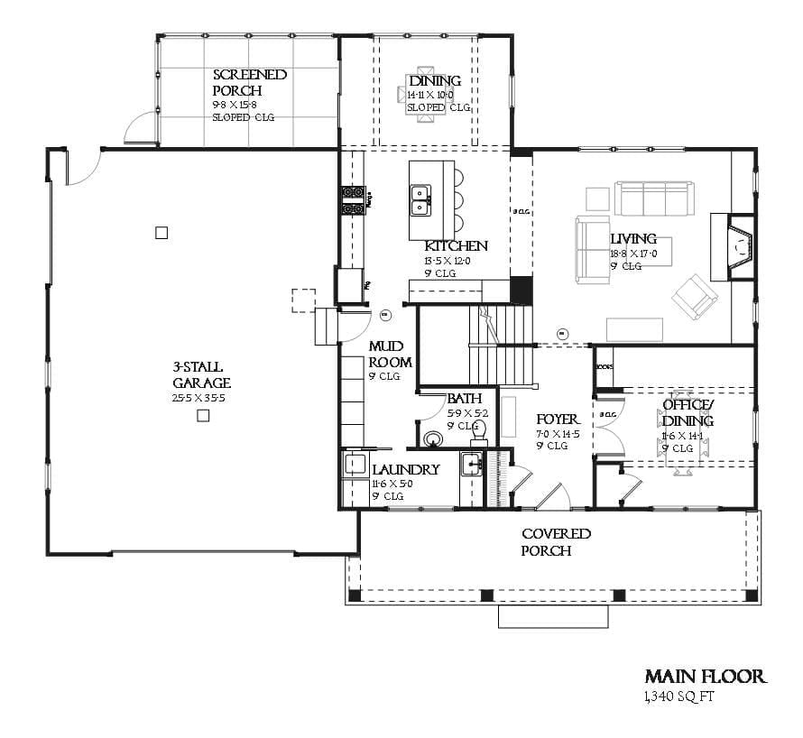 Elmwood - Home Design and Floor Plan - SketchPad House Plans