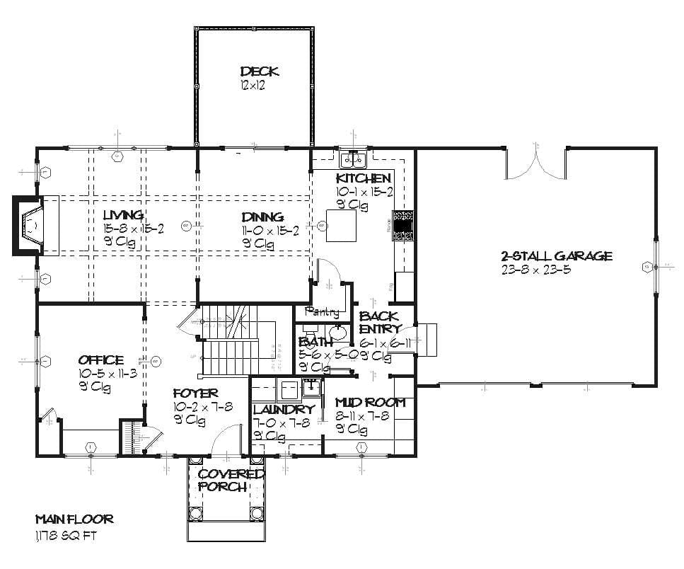 Floral - Home Design and Floor Plan - SketchPad House Plans