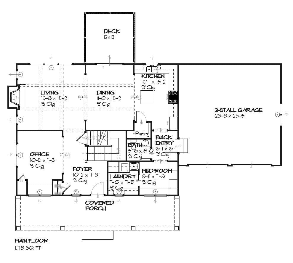 Fuller - Home Design and Floor Plan - SketchPad House Plans