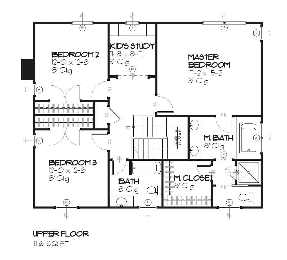 Fuller - Home Design and Floor Plan - SketchPad House Plans