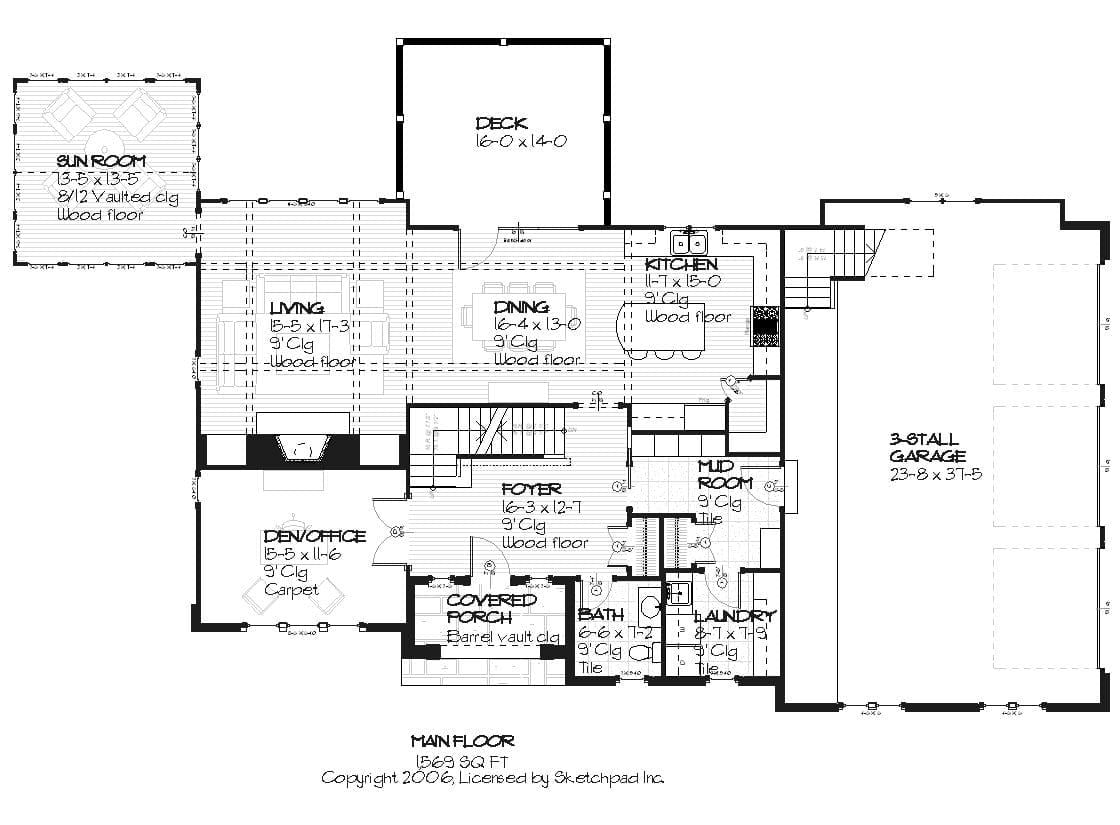 Georgia - Home Design and Floor Plan - SketchPad House Plans