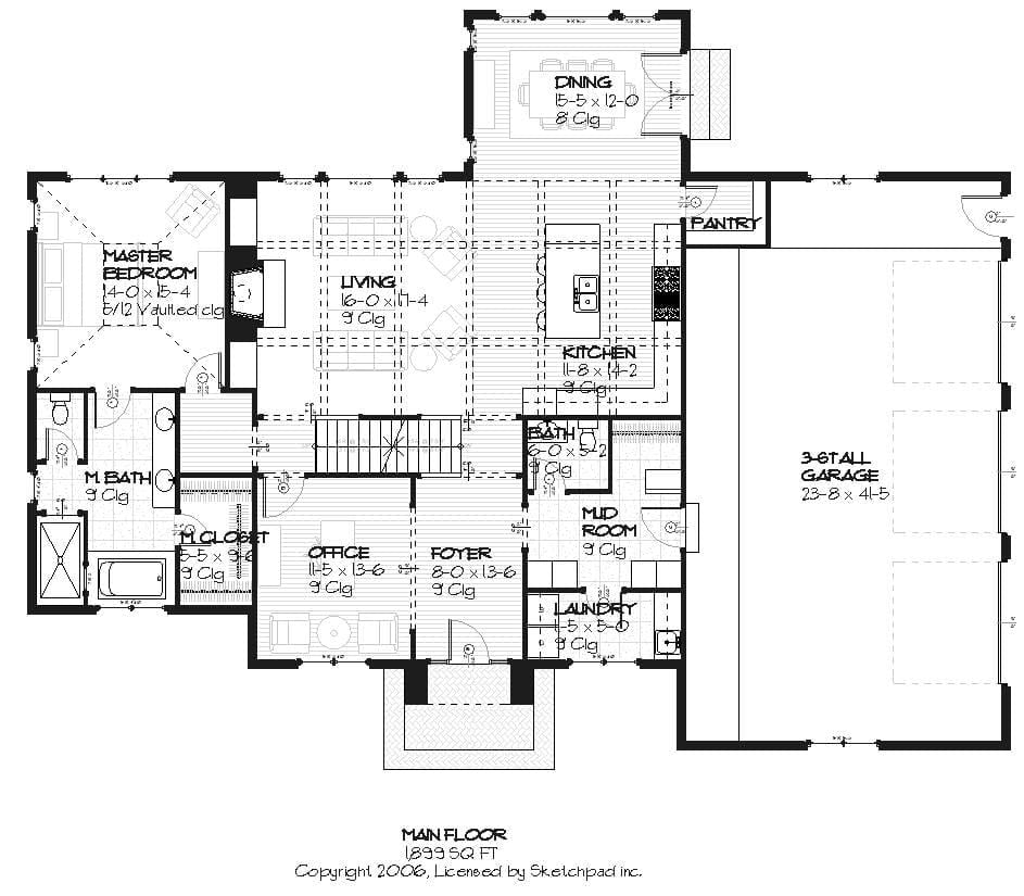 Hampton - Home Design and Floor Plan - SketchPad House Plans