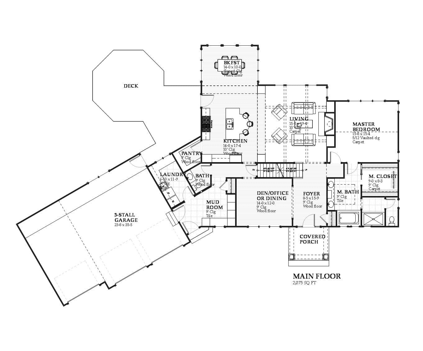 Hawthorne - Home Design and Floor Plan - SketchPad House Plans