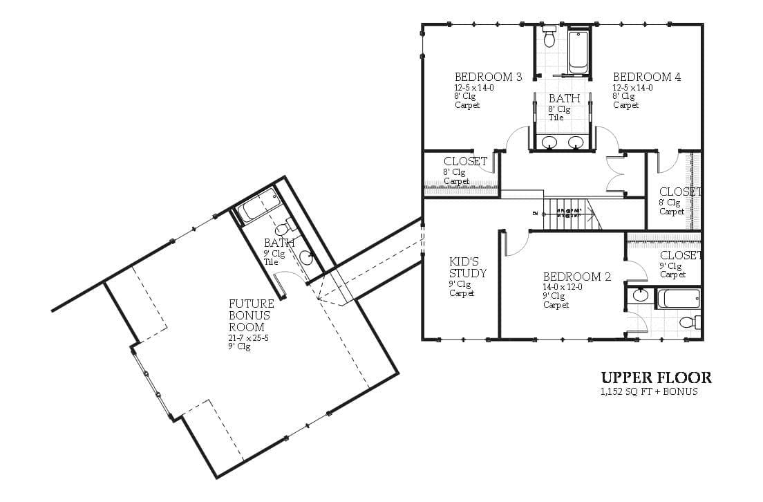 Hawthorne - Home Design and Floor Plan - SketchPad House Plans