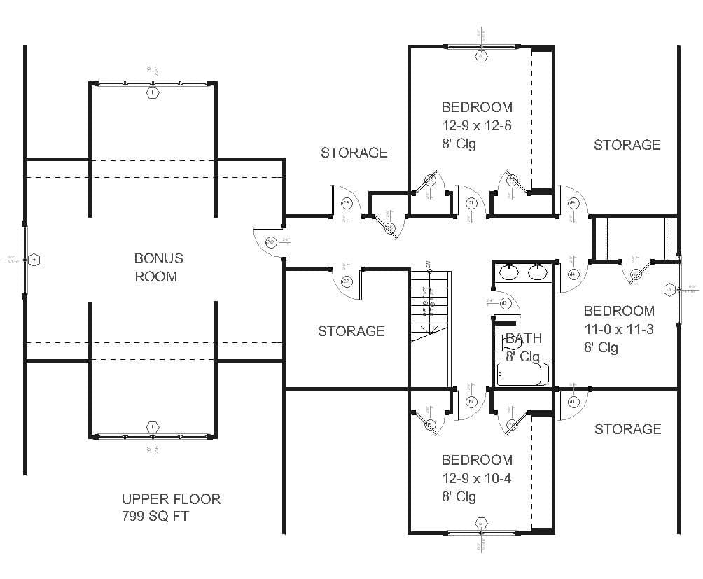 Hollister - Home Design and Floor Plan - SketchPad House Plans