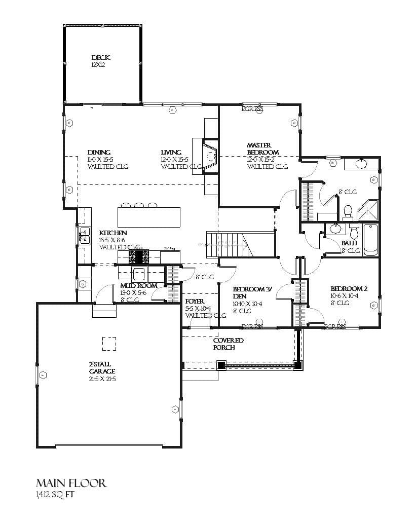 Juniper - Home Design and Floor Plan - SketchPad House Plans