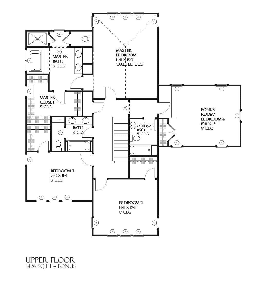 Lake Drive - Home Design and Floor Plan - SketchPad House Plans