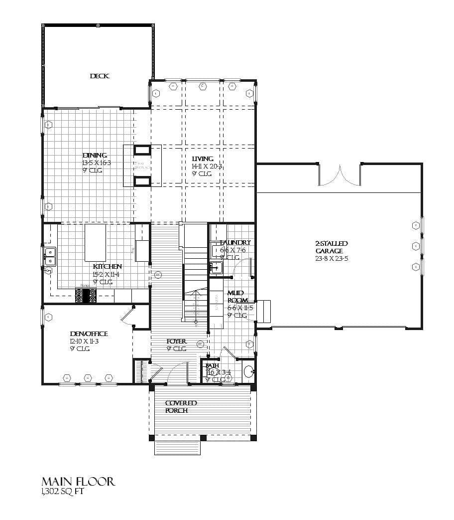 Lake Drive - Home Design and Floor Plan - SketchPad House Plans