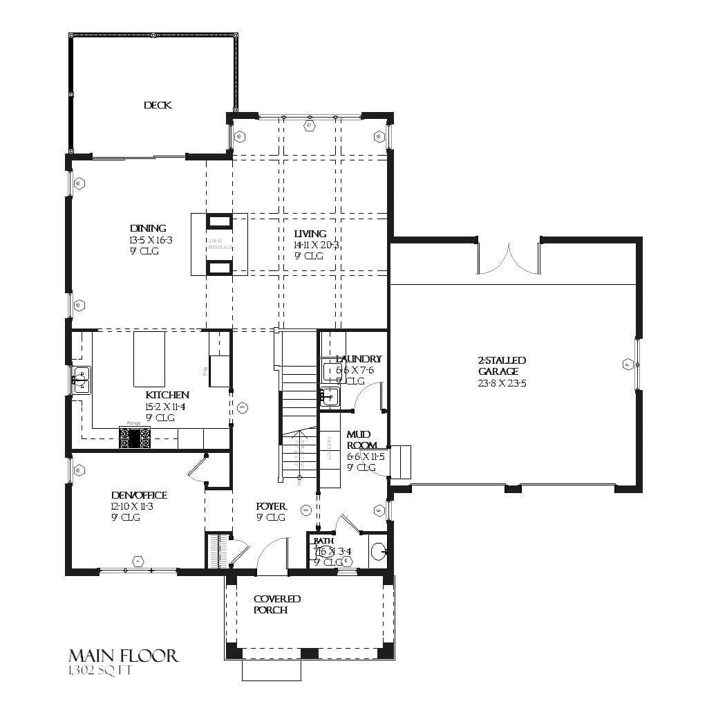 Lake Grove - Home Design and Floor Plan - SketchPad House Plans