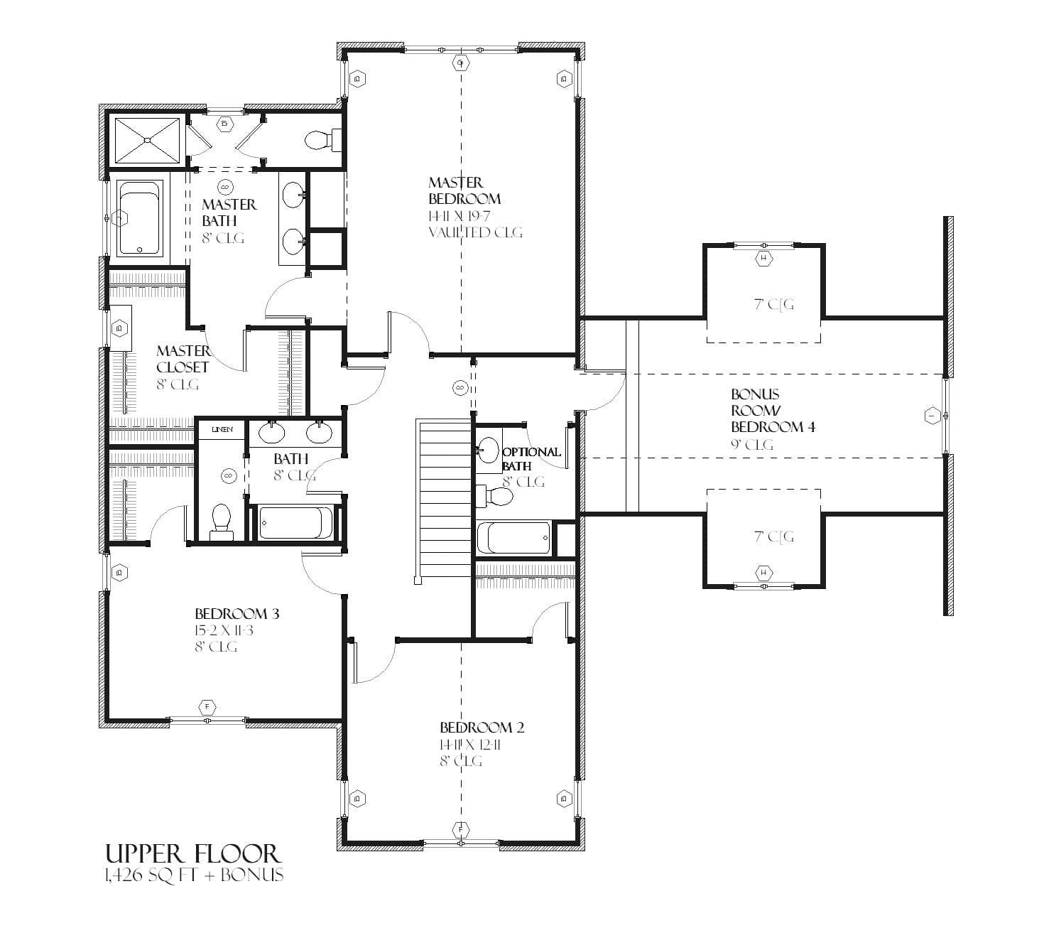 Lake Grove - Home Design and Floor Plan - SketchPad House Plans