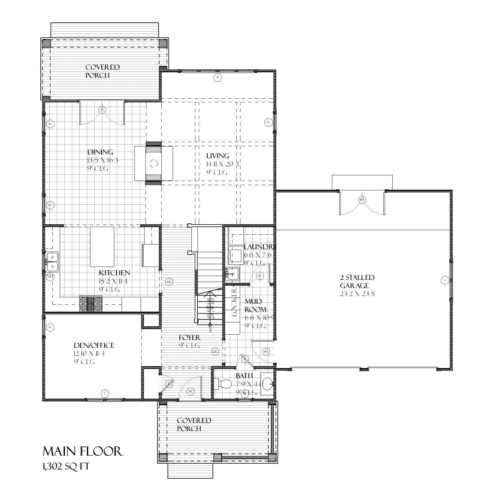 Lenox - Home Design and Floor Plan - SketchPad House Plans